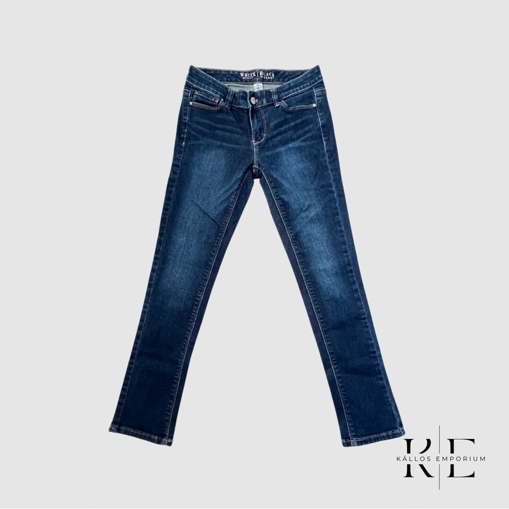 White House Black Market Blue Straight Jeans